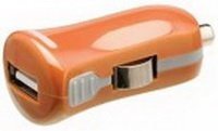 Valuelin 1xUSB narancssárga autós szivargyújtó adapter