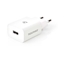 Adapter 1xUSB 2,4A Nedis White WCHAU242AWT