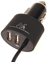 Adapter Autós 12V 2xUSB 1xLightning 1,8m Maclean MCE76