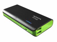 A-Data PT100 10000mAh PowerBank fekete/zöld