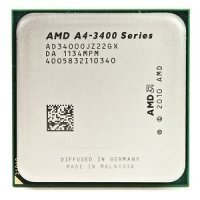 CPU AMD A4 FM1x2 A4-3400 Llano 2,7G 2M tray HD6410D processzor