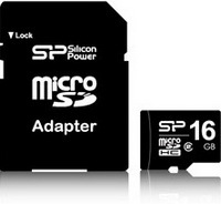 SDMicro  16Gb Silicon Power Class10 +AdapterSP016GBSTH010V10SP