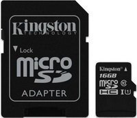 Kingston 16GB microSDXC Class 10 UHS-I memóriakártya + SDadapter