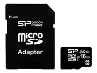 SDMicro  16Gb Silicon Power Class10 +Adapter SP016GBSTHBU1V10SP