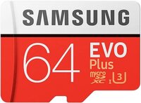 Samsung EVO Plus MB-MC64GA-EU 64Gb UHS-I U3 microSDXC memóriakártya