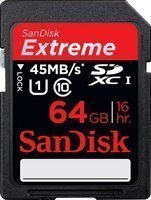 SanDisk Extreme 64GB C10 UHS-I V3 memória kártya
