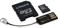 Kingston Mobility Kit 16GB Micro SDHC memóriakártya +SD+USB átalakító
