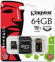 Kingston MBLY10G2/64GB 64Gb microSDXC memóriakártya, Mobility Kit