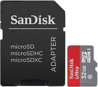 Sandisk Ultra 32GB UHS-I Class10 microSDHC memóriakártya + SD adapter