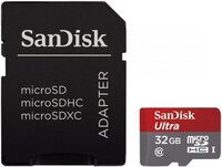 SanDisk Ultra Android 32GB Class10 UHS-I microSDHC memóriakártya + SD adapter