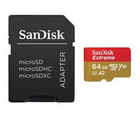 Sandisk Extreme 64Gb UHS-I V30 C10 A2 MicroSDXC memóriakártya + SD adapter