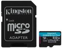 SDmicro 512Gb Kingston SDXC UHS-I U3 CL10+Adapter SDCG3/512GB