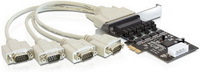 Multi I/O PCIE 4xSoros port áramellátás kezeléssel Delock 89306