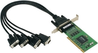 Multi I/O PCIe 4xSoros port Moxa+DB9M cable CP-104EL-A-DB9M