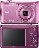 Nikon Dig.Cam Coolpix A300 20,1Mp 8x Pink VNA962E1