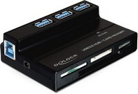 Kártyaolvasó USB Delock USB 3.0+ USB HUB 91721