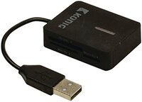 König Travel USB kártyaolvasó, fekete