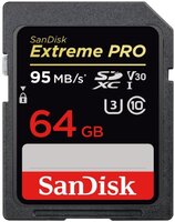 SanDisk Extreme Pro 64Gb V30 UHS-I U3 SDXC memóriakártya