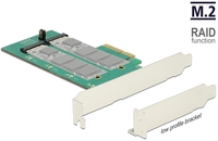 Multi I/O PCIE 2xM.2 SATA Raid aljzat B Delock 89536