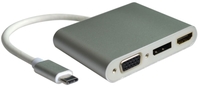 USB3.1 Multiport adapter 1xHDMI-1xDP-1xDSUB 4K Roline 12.03.3230