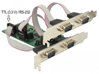 Multi I/O PCIE 4xSoros Delock 62922 PCI Express x1