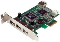 Multi I/O PCIE 4xUSB 2.0 Port StarTech PEXUSB4DP