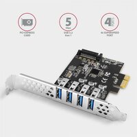 Multi I/O PCIE 4xUSB 3.2 Port Axagon PCEU-43RS