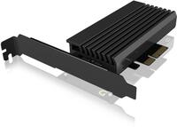 Multi I/O PCIE x4 Kártya - 1x M.2 NVMe SSD IcyBoxIB-PCI214M2-HSL
