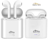 Fejhal +mikrofon Media-Tech bluetooth R-PHONES TWS White MT3589W