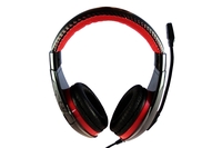 Fejhal +mikrofon Media-tech NEMESIS USB Black/Red MT3574