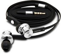 Canyon Chrome CNL-CSEP02 fekete mikrofonos fülhallgató / headset