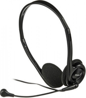 Fejhal +mikrofon Genius HS-M200C Black 31710151103