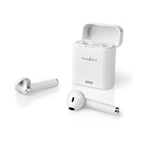 Fejhal +mikrofon Nedis (In-Ear) Bluetooth White HPBT3052WT