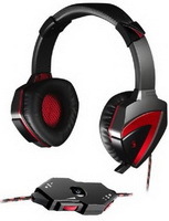 Fejhal +mikrofon A4tech Bloody G501 7.1 Black/Red