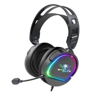 Fejhal +mikrofon Spirit of Gamer PRO-H6BK RGB 2m Black MIC-PH6BK