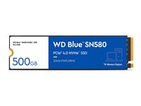 SSD WD Blue M.2.2280  500Gb SN580 PCIe Gen4 NVMe WDS500G3B0E