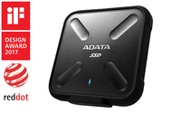 A-DATA SD700 1TB USB3.1 hordozható víz és porálló SSD meghajtó, fekete