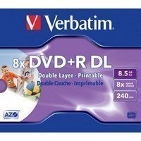 Verbatim DVD+R 8,5GB 8x dupla rétegű nyomtatható DVD lemez