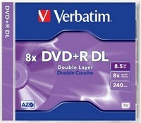 DDVD+RDL Verbatim 8,5Gb 8x normál tok DVDV+8DL