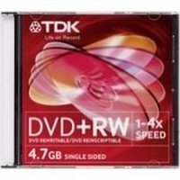 TDK DVD+RW 4,7GB 16x DVD lemez Slim tokban