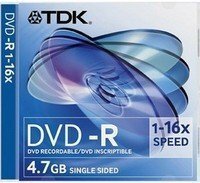 TDK DVD-R 4,7GB 16x slim DVD lemez