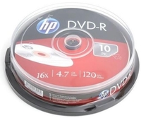 DDVD-R HP 4,7Gb 16x 10db/henger HP1610-