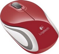 Mouse Logitech Cordless Optical NB M187 Red Nano 910-002732