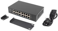 Switch Lanberg RSGE-16 16x Gigabit Ethernet Rack 10/19