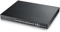 Switch ZyXEL GS2210-24HP 20pGiga+4Giga/SFP Man.L2 Poe 375W