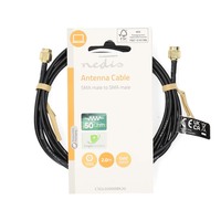 Wlan x kab Antenna kábel 2m Nedis SMA M-M arany. CSGL02000BK20
