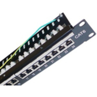 Szekr. x Patch Panel FTP 24x RJ45 CAT6 árnyékolt