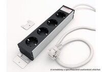 Kontaset KS240 220V hálózati elosztó 4db aljzattal