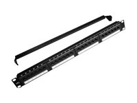 Szekr. x Patch Panel UTP Cat5e 24xRJ45 Gembird NPP-C524CM-001