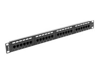 Szekr. x Patch Panel UTP Cat6 24xRJ45 Lanberg PPU6-1024-B